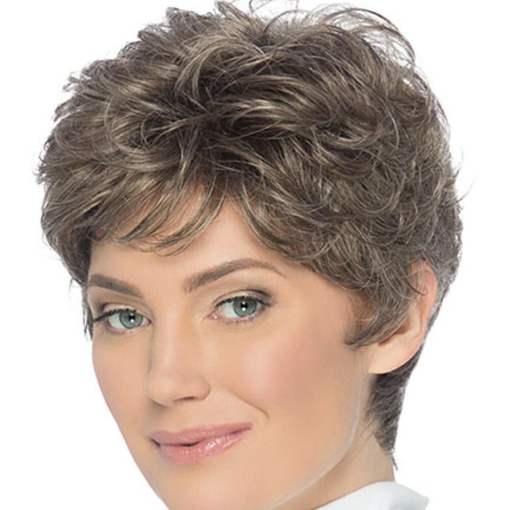 Estetica Designs Wig Petite Kate Ash Brown With Platinum Blonde Blend - Picture 1 of 16
